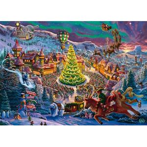 Schmidt Spiele 58609 Polo Nord di Babbo Natale, Zac Kinkade, Puzzle da 1000 Pezzi