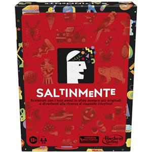 Hasbro Gaming Hasbro Saltinmente Classico, Classico Gioco da Tavola per Famiglie e per le Feste, Party Game Multiplayer di Indovinelli per Adulti e Adolescenti da 13 Anni