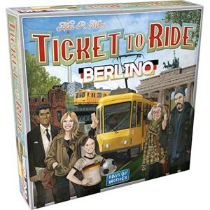 Asmodee - Ticket to Ride Berlino - Gioco da Tavolo Strategico - Scopri i Tesori di Berlino con Tram e Metropolitane - Divertimento in Famiglia - 2-4 Giocatori, 8+ Anni, Edizione in Italiano