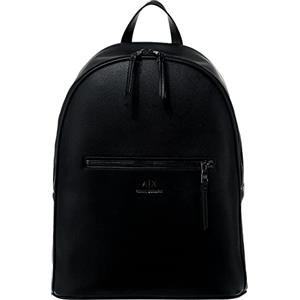 Armani Exchange Zaino in pelle ecologica da uomo, Nero, taglia unica