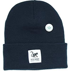 Surf Monkey Dressed In Music Play With Me, Cappello Beanie Riciclato Unisex Adulto Surf Monkey® - Taglia unica - Cappello invernale, Blu navy, 61