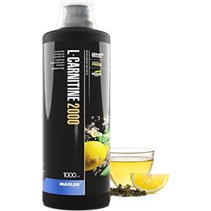 Maxler L Carnitine Liquid High Dose - L Carnitina Liquida - Vegano e Senza Zucchero - Ricco di Sapore - Dosato in modo Ottimale - 2000 mg di L-Carnitina per Porzione - Tè Verde al Limone - 1000 ml