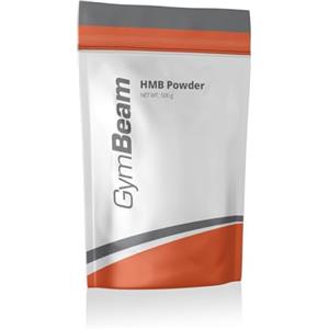 GymBeam HMB Powder 500 g, 3000 mg di HMB, Integratore Pre-Workout, HMB in Polvere, Sostiene lo Sviluppo Muscolare, Alto Potenziale Anabolico, Amminoacido più Importante tra tutti i BCAA