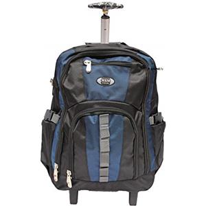 Ormi R.Leone Trolley Zaino Bagaglio a Mano Aereo con 2 Ruote Viaggi Low Cost (Blu, Medio)