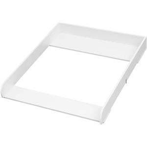 WOLTU Fasciatoio per Cassettiera 70x80x10 cm, Piano Fasciatoio in MDF per Neonato, con Bordi Rialzati, Adatto per Comò con Profondità Regolabile 47,5-50 cm, Colore Bianco