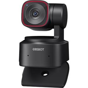OBSBOT Tiny 2 Lite - Webcam 4K per PC, Webcam PTZ in Streaming con Sensore 1/2", Tracking AI, Controllo dei Gesti, 60 FPS, HDR, Microfoni, Funziona con Conferenze, Riunioni Zoom.