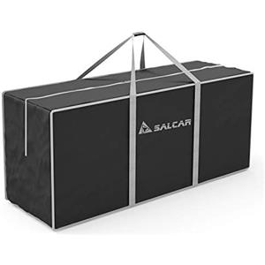 SALCAR Custodia albero di Natale, XXL Borsa Grande per albero di Natale per alberi di Natale fino a 2,1m / 2,4m / 2,7m, Tessuto Oxford 600D, Resistente e Pieghevole, con Manici Rinforzati, Nero