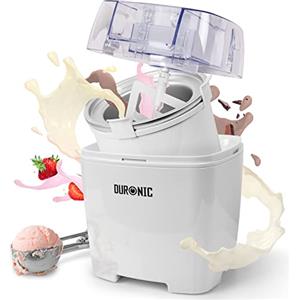 Duronic IM540 Macchina per gelati 1.5 L - Gelatiera ad accumulo - Ciotola inclusa - Ideale per sorbetti Frozen yogurt e gelato artigianale fatto in casa