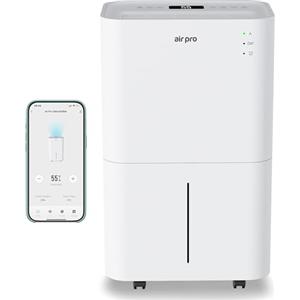 Air Pro Deumidificatore Digitale 20L/Dì - App WIFI - Serbatoio 4L, Sleep, Timer 24 Ore Asciuga Biancheria, Cantina, Garage, Cucina - Muffa Elettrico Portatile, Dispositivo Rimuovi Umidita e Condensa