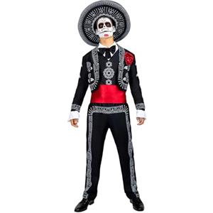 Funidelia Costume da Mariachi per Uomo con cappello, Tenuta del Giorno dei Morti Catrina per adulto, Costumi per Halloween e Carnevale - Taglia XXL