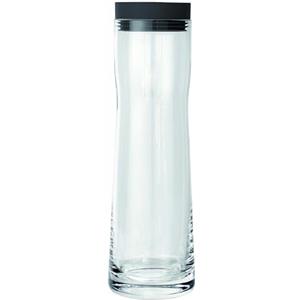 blomus -SPLASH - Caraffa per acqua in vetro, magnete, capacità 1 litro, coperchio in silicone e acciaio inox, facile da usare, altezza 29,5 x 9 x 9 cm, colore: magnete, 63785