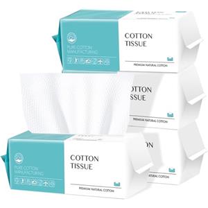 CenYouful Asciugamani Monouso 400 Pezzi, Cotone Salviette Struccanti, Salviette Monouso biodegradabili per Il Viso, Cura Della Pelle, Rimozione Del Trucco, Pulizia Della Casa E Viaggi Essenziali