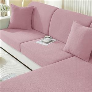 Ystyle Copriseduta Divano Elasticizzato, Universale Copricuscini Divano, Sofa Seat Cover, Copri Seduta Divano Antigraffio, Copridivano Cuscini, Coprisedile Divano (Grande 1 Posto, Rosa)