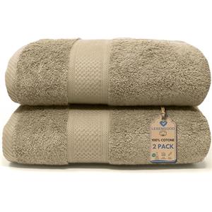 LEBENGOOD - Set Asciugamani Bagno 2 Pezzi - Spugna 100% Cotone OEKO-TEX® 550gsm - Telo Doccia e Asciugamani Bagno Grandi (70x140 cm) - Extra Morbidi Super Assorbenti-Teli Doccia Grandi Casa Hotel Spa