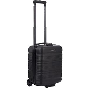 R.Leone Valigia Trolley Bagaglio a Mano 40x30x20cm Wizzair Vueling 2 Ruota in ABS (Nero, 915 40X30X20cm 2Ruota)