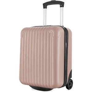 R.Leone Valigia Trolley Bagaglio a Mano 40x30x20cm Wizzair Vueling 2 Ruota in ABS 288 (Oro, Valigia 40X30X20cm 2Ruota)