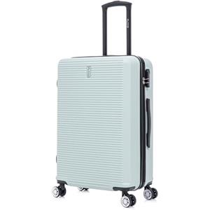 CELIMS - Valigia Media Verde Pastello Rigida con 4 Ruote Leggera Stiva 20kg 65cm | Serratura Integrata | ABS | Valigia Media con 4 Ruote 65cm | Valigia Week-End | Verde Pastello