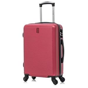 CELIMS - Valigia Media 20 kg Rigida Leggera | Valigia da Stiva 65cm Donna | Lucchetto Integrato | ABS | Trolley Medio 65cm con 4 Ruote | Bordeaux