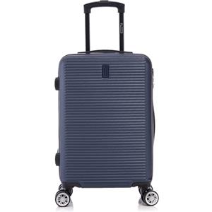 CELIMS - Valigia Media Blu Marino Rigida con 4 Ruote Leggera Stiva 20kg 65cm | Serratura Integrata | ABS | Valigia Media con 4 Ruote 65cm | Valigia Week-End | Blu Marino