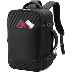 Lekespring Zaino Ryanair 40x20x25 Zaino da Viaggio Aereo Bagaglio a Mano, Zaini Porta PC Uomo Donna con Scomparto Scarpe, Borsa da Cabina per Easyjet Vueling Wizz Air, Lavoro Scuola Trekking, Nero