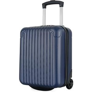 R.Leone Valigia Trolley Bagaglio a Mano 40x30x20cm Wizzair Vueling 2 Ruota in ABS 288 (Blu, Valigia 40X30X20cm 2Ruota)