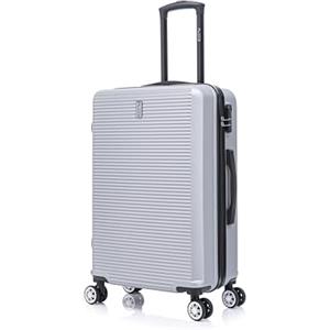CELIMS - Valigia Media 20 kg Rigida Leggera | Valigia da Stiva 65cm Donna | Lucchetto Integrato | ABS | Trolley Medio 65cm con 4 Ruote | Grigio