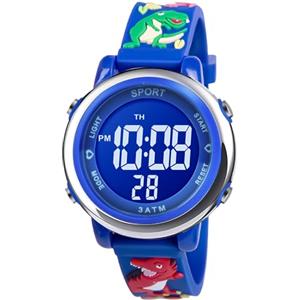 Vicloon Orologio Digitale per Bambini, Orologio da Polso per Ragazzi e Ragazze, Polso unicorno, Cartoni 3D Waterproof Retroilluminazione a 7 Colori, Regalo di Natale Regali per Ragazzi e Ragazze