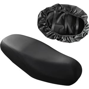 SHUOHONG Coprisella Moto Antiscivolo e Antigraffio Coprisella Moto, Copri Sella Scooter Universale Impermeabile, Coprimoto Resistente all'Abrasione Telo Impermeabile Copri Sella Scooter (Nero)