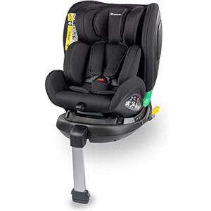Bebeconfort EvolveFix Plus i-Size, Seggiolino Auto 360 Gradi, 0-12 Anni, 40-150 cm, 0-36 kg ISOFIX Girevole, 4 Reclinazioni, Regolabile in Altezza, Tessuti Traspiranti, Black Mist