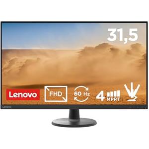 Lenovo D32-45 Monitor - Display 31.5 pollici FullHD (1920 x 1080, VA, 4ms, 60Hz, Cavo HDMI, Input HDMI + VGA) - Raven Black - Esclusiva Amazon