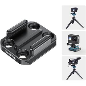 SMALLRIG Adattatore per GoPro per Montaggio su Fibbia con Piastra a Sgancio Rapido Integrata per Arca Standard - 2668