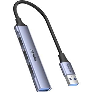BENFEI Hub USB a 4 porte: 1x 10Gbps USB 3.2 + 3x USB 2.0 - per Mouse, Tastiera, Flash Drive, Stampante - Compatibile con Laptop, PC, Xbox, PS5