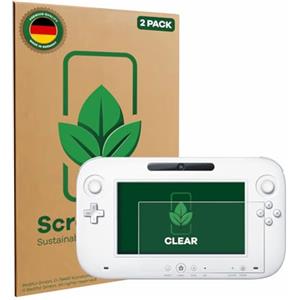 ScreenLeaf 2 Pezzi Pellicola protettiva per Nintendo Wii U GamePad (Controller) [Proteggi Schermo Sostenibili, Clear, Antigraffio]