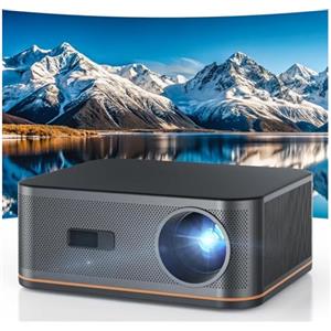 HAPPRUN 38000 Lumen Proiettore 4k【1500ANSI/Auto Focus/Keystone】, HAPPRUN AI Evita Ostacoli Videoproiettore TV, WiFi 6 & Bluetooth 5.2 Projector 300'' con 50% Zoom Home Cinema per Telefono/TV Stick/PS5/PC