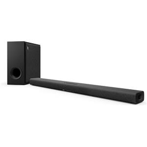 YAMAHA TRUE X BAR 50A Soundbar - Audio Surround Dolby Atmos, Alexa Integrata, Subwoofer Wireless, Clear Voice, HDMI eARC, Bluetooth, AirPlay 2, Spotify Connect - Grigio Carbone