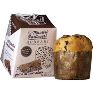 Borsari Mini Panettone Borsari Panettoncino con Gocce di Cioccolato Astucciato 48 x 100 g