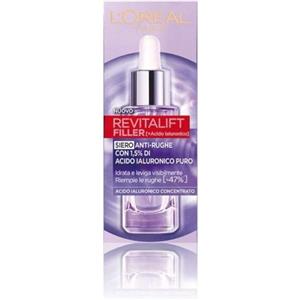 L'Oreal Paris L'Oréal Paris Siero Viso Revitalift Filler, Azione Rimpolpante e Anti-Rughe, Altamente Concentrato con Acido Ialuronico al 1.5%, 30 ml