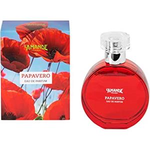 L'AMANDE - Profumo Donna Fresco e Naturale con Note di Mimosa e Orchidea, Profumo Donna con Profumi di Ambra e Muschio Bianco, Eau de Parfum Sentori Fioriti e Speziati - Papavero, 50 ml