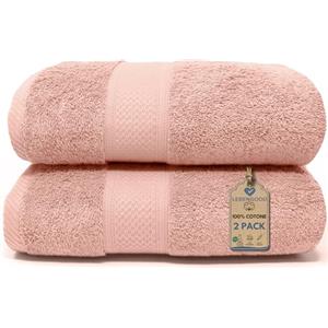 LEBENGOOD - Set Asciugamani Bagno 2 Pezzi - Spugna 100% Cotone OEKO-TEX® 550gsm - Telo Doccia e Asciugamani Bagno Grandi (70x140 cm) - Extra Morbidi Super Assorbenti-Teli Doccia Grandi Casa Hotel Spa