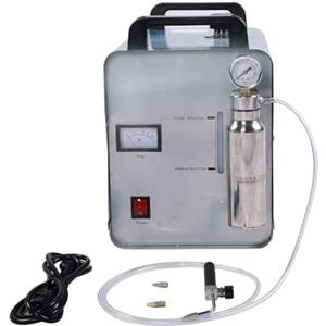 Promachineory Lucidatrice acrilica da tavolo 400 W 95 L acrilico ossigeno idrogeno HHo gas fiamma generatore Oxygen idrogeno lucidante macchina per il trattamento termico di parti metalliche - blu