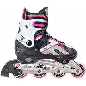RAVEN Pattini in linea misura regolabile Inliner Pulse RAVEN Black - Nero/Rosa da 37 a 40