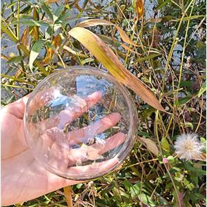 YOZIEMQ Set di 10 palline decorative cave in plastica trasparente da riempire fai-da-te per albero di Natale, decorazione per interni, matrimonio, festa, 10 cm