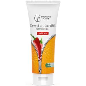 COSMETIC PLANT CREMA ANTICELLULITE FORTE al Peperoncino 200ml - Rassodante Corpo - Cellulite Gambe Glutei, Pancia, Cosce Fianchi, Crema Drenante e Rassodante, Pelle a Buccia d'Arancia, Crema Corpo Termoattiva HOT