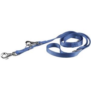 Ferplast Guinzaglio per l'addestramento di cani CLUB GA25/200, Robusto nylon, Lunghezza regolabile, 25 mm x L 120÷200 cm Blu