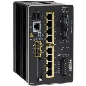 Cisco Catalyst IE-3200-8T2S-E Switch di Rete Gestito L2/L3 con 8 Porte Gigabit Ethernet (10/100/1000) e 1 Porta USB - Nero