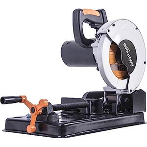 Evolution Power Tools Rage 4 Troncatrice a trazione - Multi-materiale per tagli su legno, metallo, plastica e molto altro, 185 mm, 230 V