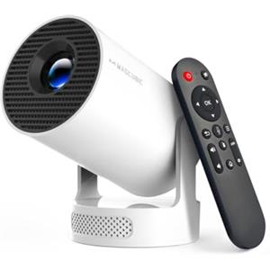 Magcubic 2025 Aggiornato Magcubic HY300pro+ Mini Proiettore, Proiettore 4K Portatile con WiFi 6 e Bluetooth 5.4, Ruotabile 180°, Videoproiettore da soffitto hd, vocale Remoto, Altoparlante Soundbass 5W