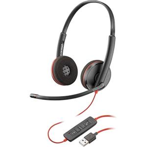 POLY Plantronics Blackwire C3220 - Cuffie stereo USB, colore: Nero
