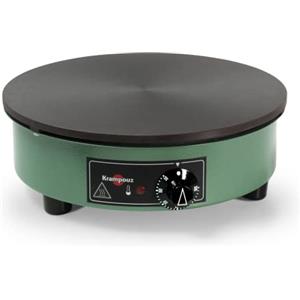 KRAMPOUZ - Crepiera elettrica BILLIG - Piastra in ghisa lavorata, diametro 40 cm - 220-240 V e 3000 W - L'originale crepiera tradizionale bretone per famiglie - Prodotta in Francia - Rif. CEBPA4AO-KR