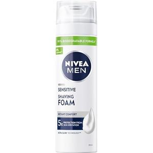 NIVEA MEN Sensitive - Schiuma da barba lenitiva da uomo, 200 ml